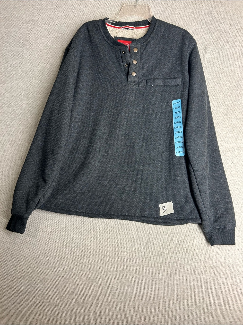 Coleman Men's Charcoal Henley Pullover